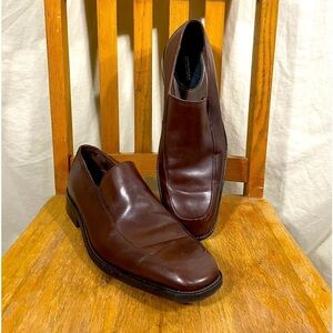 Men’s Banana Republic -Brown Leather Loafer Dress Shoes- Dual Comfort Size 10.5